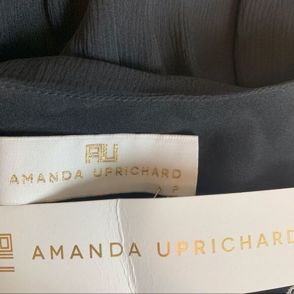 Amanda Uprichard lace babydoll dress sleeveless black cream SZ P NWT - Picture 8 of 13